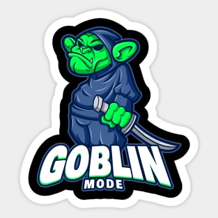 Goblin Mode Dank Funny Meme Design Sticker